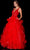 Amarra 87334 - V-Neck Ruffled Evening Ballgown Special Occasion Dress