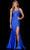 Amarra 87341 - Scoop Beaded Butterfly Evening Gown Special Occasion Dress 00 / Royal Blue