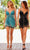 Amarra 87460 - V-Trimmed Hemline Cocktail Dress Cocktail Dresses
