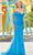 Amarra 88511 - Off Shoulder Embellished Prom Gown Special Occasion Dress 00 / Light Blue