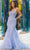 Amarra 88521 - Embellished 3D Lace Sleeveless Prom Gown Special Occasion Dress 00 / Periwinkle