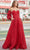 Amarra 88526 - Strapless Sweetheart Mini Sequined Dress Formal Gowns 00 / Red