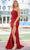 Amarra 88551 - One Shoulder Sequin Evening Gown Special Occasion Dress 00 / Red
