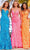 Amarra 88554 - Plunging V-Neck Evening Gown Special Occasion Dress 00 / Neon Orange