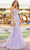Amarra 88560 - Lace Appliqued Mermaid Evening Gown Special Occasion Dress 00 / Lilac/Multi