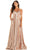 Amarra 88569 - Sleeveless A-Line Prom Gown Special Occasion Dress 00 / Gold