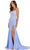Amarra 88572 - Sleeveless Floral Embellished Prom Gown Special Occasion Dress 00 / Periwinkle