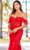 Amarra 88621 - Feathered Off-Shoulder Prom Dress Special Occasion Dress