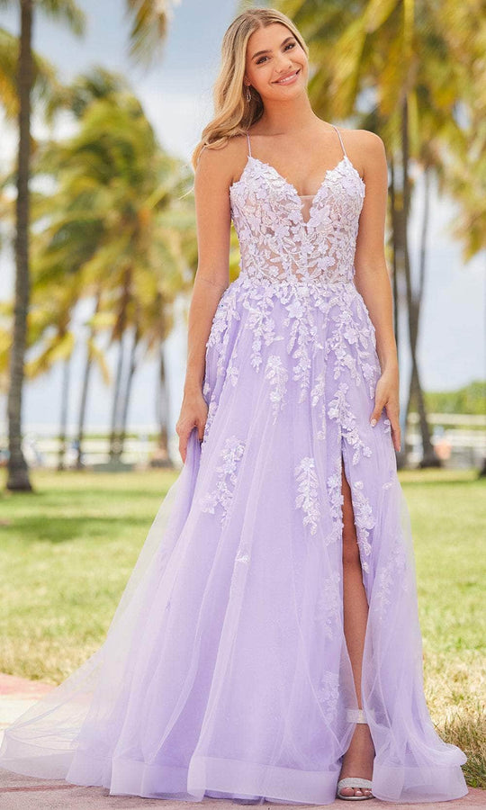Amarra 88624 - Sleeveless Tulle Prom Gown
