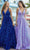 Amarra 88625 - Sequined Lace-Up Ballgown Special Occasion Dress 00 / Royal Blue