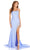 Amarra 88630 - Adorned High Slit Prom Gown Special Occasion Dress 00 / Periwinkle