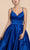 Andrea and Leo A0082 - V-Neck Pleated A-Line Evening Gown Evening Dresses