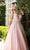 Andrea and Leo - A0696 Floral Appliqued Beaded V Cut Bodice Ballgown Prom Dresses