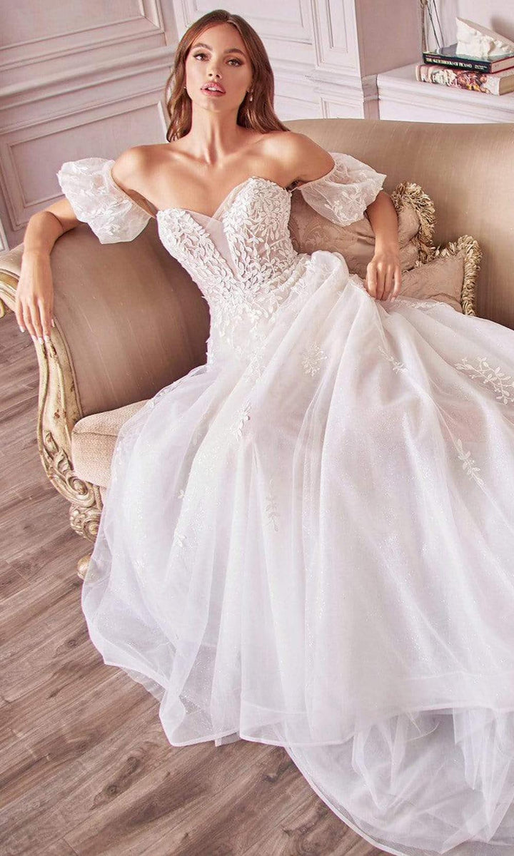 Strapless Sweetheart Neckline Bridal Short Gown by Andrea and Leo WL083