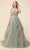 Andrea and Leo - A1015 Strapless Pleated A-Line Long Gown Evening Dresses 2 / Sage