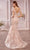 Andrea and Leo - A1025 Puff Sleeve Floral Trumpet Sleeve Mother of the Bride Dresses