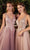 Andrea and Leo - A1045 Appliqued Tulle High Slit Gown Prom Dresses