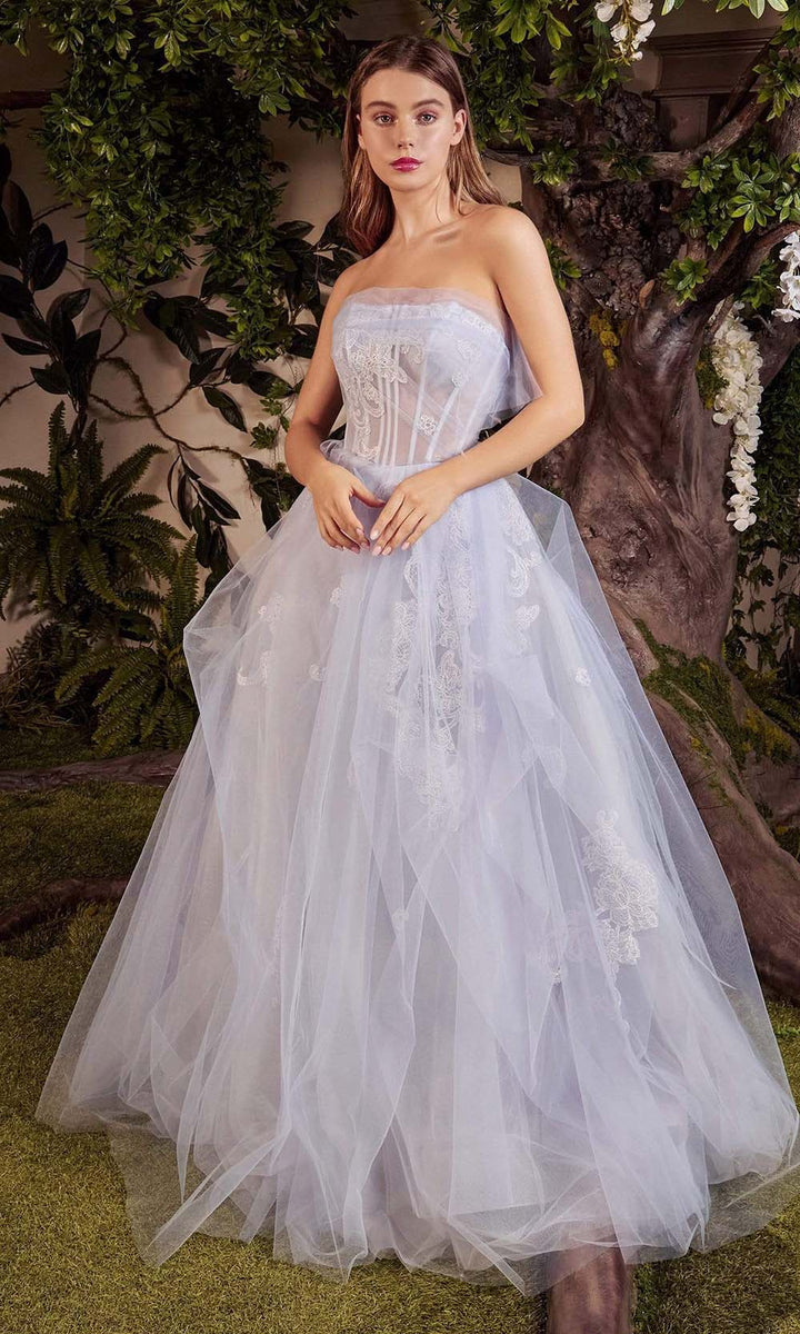 Andrea and Leo - A1050 Strapless Layered Tulle Gown – Couture Candy