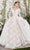 Andrea and Leo A1067WC - Applique Long Sleeve Bridal Gown In White and Neutral