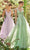 Andrea and Leo A1125 - V-Neck Lace Pleated Prom Gown Special Occasion Dress 2 / Lavender
