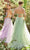 Andrea and Leo A1125 - V-Neck Lace Pleated Prom Gown Special Occasion Dress