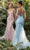 Andrea and Leo A1131 - Embellished Scoop Neck Prom Gown Special Occasion Dress 2 / Blue