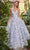 Andrea and Leo A1132 - Floral Organza Prom Gown Prom Dresses 2 / Blue-