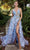 Andrea and Leo A1137 - Sleeveless 3D Embellished Prom Dress Prom Dresses 2 / Blue