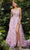 Andrea and Leo A1138 - Square Neck Floral Prom Dress Special Occasion Dress 2 / Spring Blush