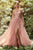 Andrea and Leo A1140 - Butterfly Appliqued Asymmetric Prom Gown Evening Dresses 2 / Dusty Rose