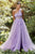 Andrea and Leo A1140 - Butterfly Appliqued Asymmetric Prom Gown Evening Dresses 2 / Lavender