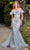 Andrea and Leo A1179 - Off Shoulder Trumpet Long Gown Special Occasion Dress 2 / Sea Mist
