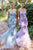 Andrea and Leo A1201 - Floral Appliqued Lace-Up Prom Gown Evening Dresses