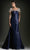 Andrea and Leo A5007 - Beaded Scoop Neck Cutout Evening Dress Special Occasion Dress 2 / Navy