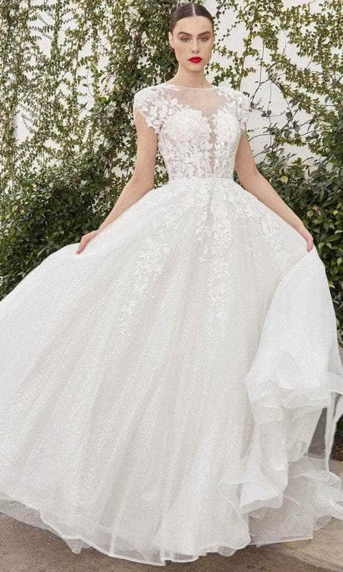 Andrea and Leo - Bateau A-Line Bridal Dress A1082W - 1 pc Off White In Size 6 Available CCSALE 6 / Off White