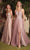 Andrea and Leo - Embroidered V-Neck Prom Gown A1045 - 1 pc Nude Mauve In Size 12 Available CCSALE 12 / Nude Mauve