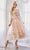 Andrea and Leo - High Neck Tea-Length Prom Dress A0862 - 1 pc Blush In Size 10 Available CCSALE 10 / Blush