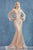 Andrea and Leo - Scoop Pearl Accent Evening Gown A0997W  - 1 pc Off White-Nude In Size 10 Available CCSALE 10 / Off White-Nude