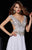 Angela & Alison - 51047 Rhinestone Accented A-line Dress - 1 pc White In Size 14 Available CCSALE 14 / White