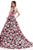 Angela & Alison - 62046 Sleeveless Bateau Neck Floral Ballgown - 1 pc Black/Floral In Size 8 Available CCSALE
