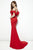 Angela & Alison - 81003 Ruffle Paneled Off-Shoulder Mermaid Gown Special Occasion Dress