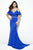 Angela & Alison - 81003 Ruffle Paneled Off-Shoulder Mermaid Gown Special Occasion Dress