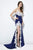 Angela & Alison - 81096 Lace Sweetheart Trumpet Dress Special Occasion Dress 0 / Navy