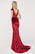 Angela & Alison - 81126 Deep V-neck Sheath Gown Special Occasion Dress