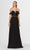 Angela & Alison - 91012 Beaded Lace Off Shoulder Corset Gown Prom Dresses 0 / Black