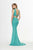 Angela & Alison - 91024 Beaded Plunging Cutout Mermaid Gown Special Occasion Dress