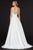 Angela & Alison - 91027 Beaded Illusion Trimmed Plunging Gown Special Occasion Dress