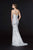 Angela & Alison - 91038 Sequined V-Neck Sheath Evening Gown Special Occasion Dress