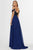 Angela & Alison - 91055 Plunging Cold Shoulder A-Line Gown Special Occasion Dress