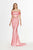 Angela & Alison - 91059 Two Piece Embellished Charmeuse Trumpet Dress Special Occasion Dress 0 / Carnation